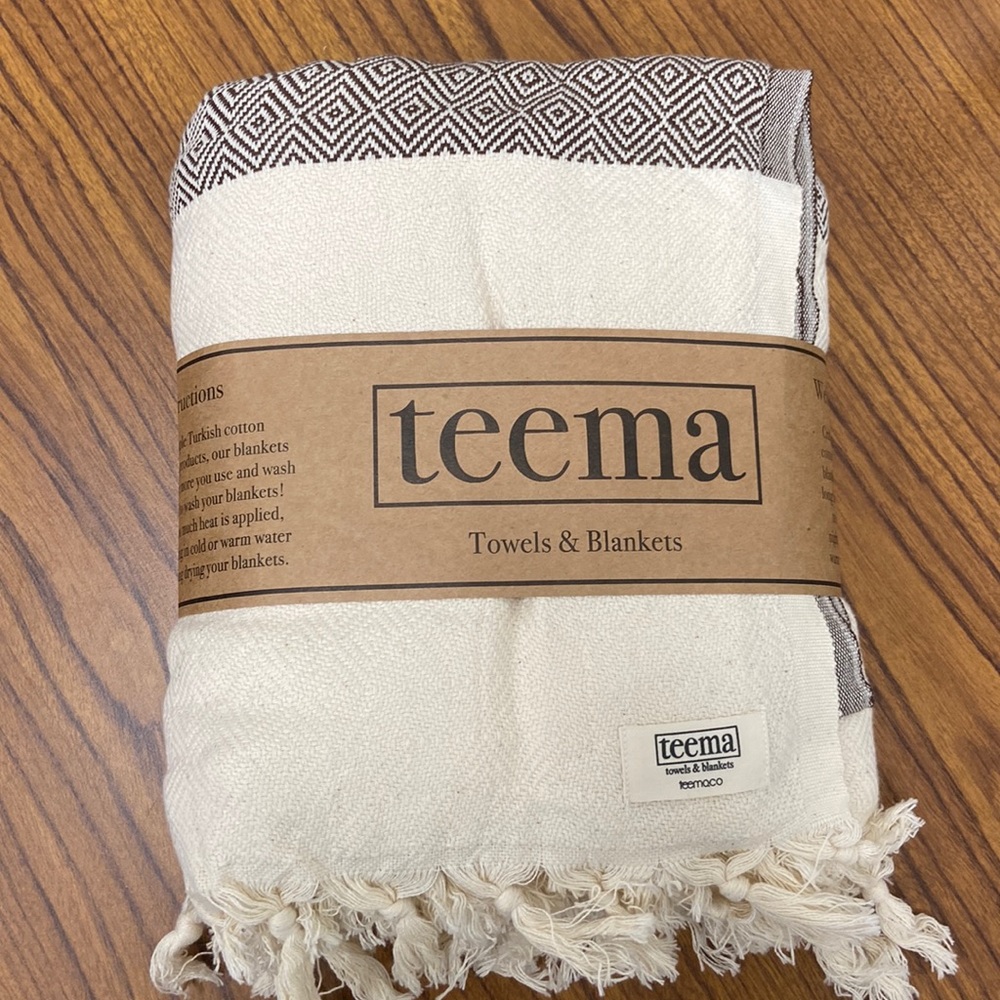 The Hamptons Blanket in Tan by Teema